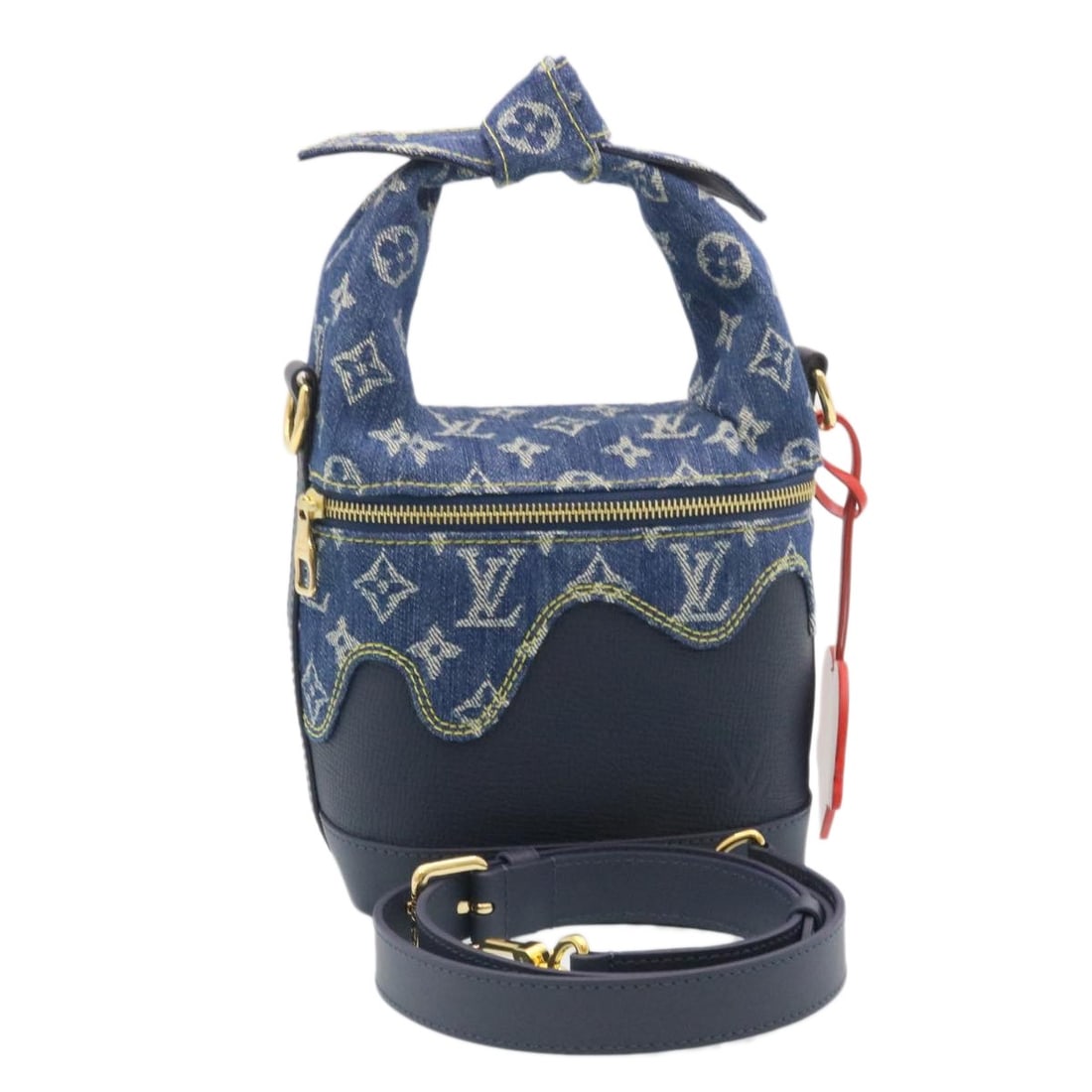 LOUIS VUITTON Monogram Denim Drip Shoulder Bag M45970 Authentic: LOUIS VUITTON Monogram Denim Drip Shoulder Bag M45970 Authentic This Louis Vuitton Monogram Denim Drip Japanese Cruiser Shoulder Bag (Model: M45970) is a stunning accessory that combines luxury with f