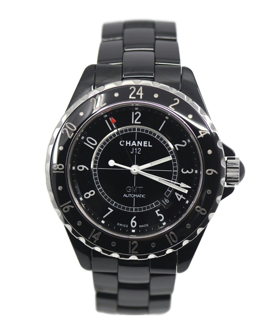 Chanel J12 GMT Black Ceramic Automatic Wristwatch H2012 (1 of 5)