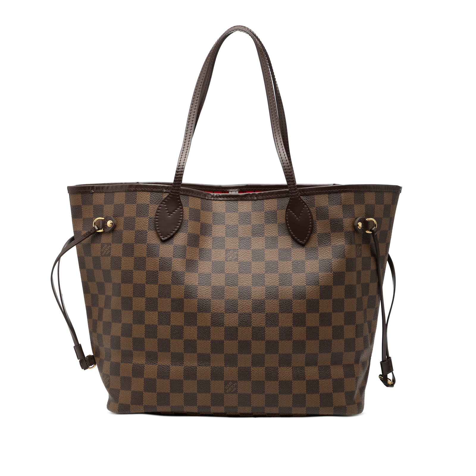 Louis Vuitton Neverfull MM Tote in Damier Ebene Canvas with Leather Trim (1 of 7)
