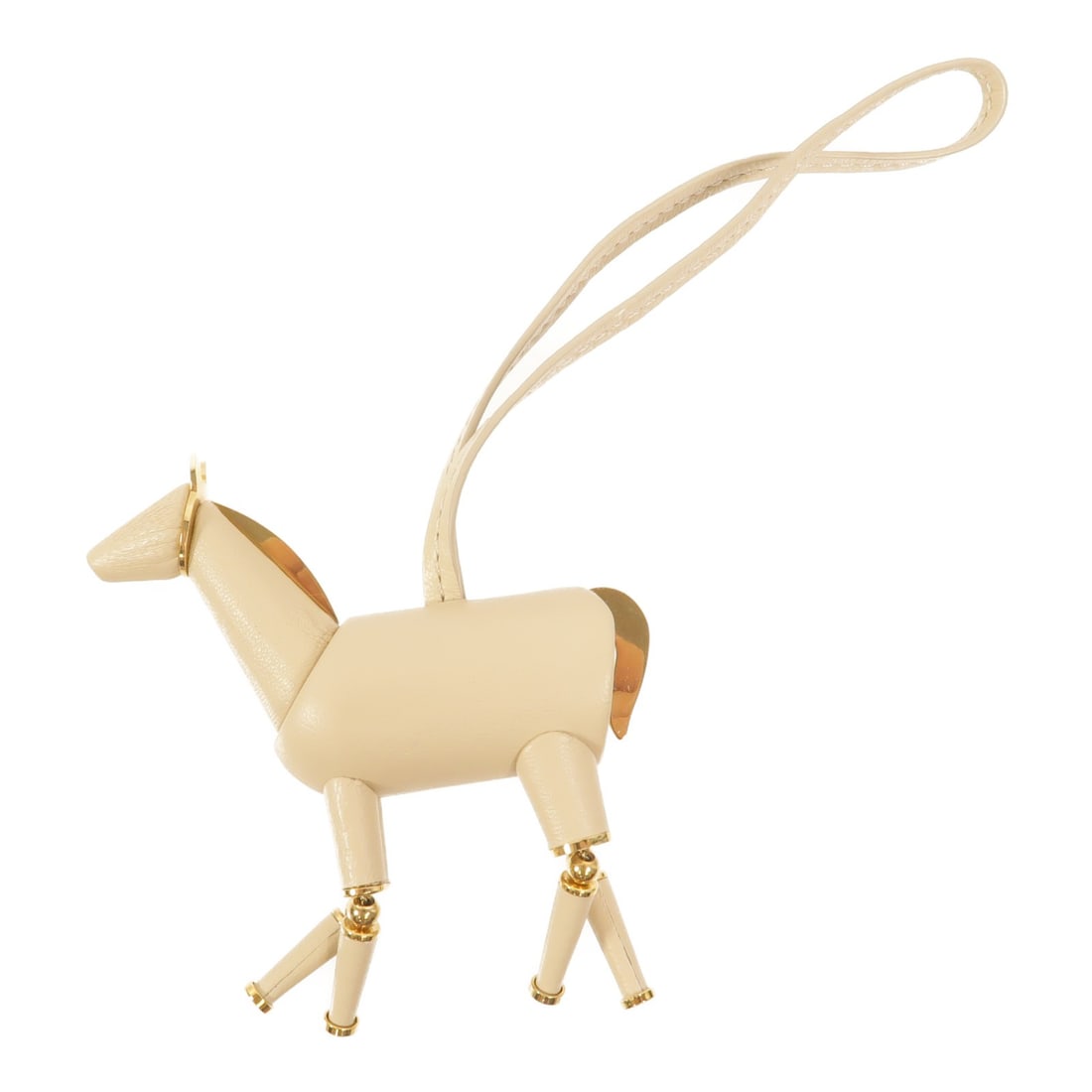 Loro Piana FAP2636 Llama Charm Beige Calfskin and Metal: Loro Piana FAP2636 Llama Charm Beige Calfskin and Metal A Loro Piana llama charm in beige and milk tea tones, crafted from calfskin leather with metal accents. It comes with a storage box and storage 