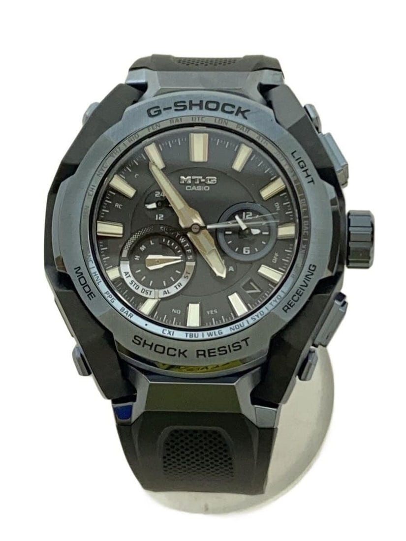 CASIO MTG-B4000B-1A2JF Black Rubber Wristwatch: CASIO MTG-B4000B-1A2JF Black Rubber Wristwatch This CASIO G-SHOCK MTG-B4000B-1A2JF men's wristwatch is crafted in Japan and features a durable black rubber material. The watch is pre-owned and shows s