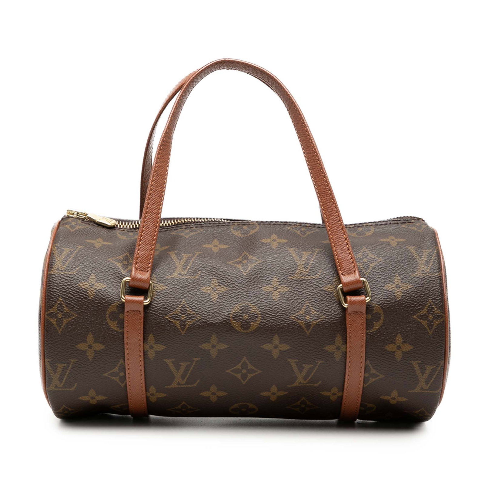 Louis Vuitton Papillon 26 monogram canvas bag: Louis Vuitton Papillon 26 monogram canvas bag The Louis Vuitton Monogram Papillon 26 is a classic handbag crafted from the brand's signature monogram canvas with leather trim. It features flat leather