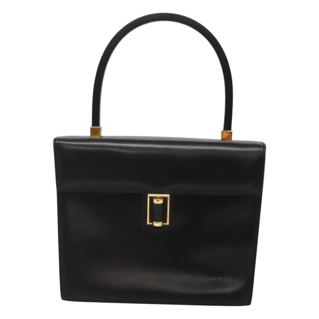 Gucci Vintage Black Leather Handbag 21cm x 17cm x 8cm (1 of 18)