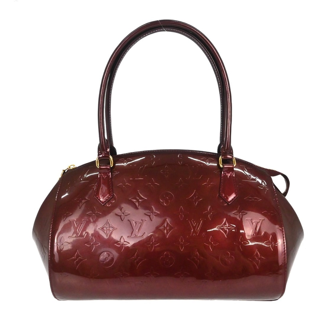 Louis Vuitton Sherwood GM Vernis Patent Leather Monogram Tote: Louis Vuitton Sherwood GM Vernis Patent Leather Monogram Tote Louis Vuitton Sherwood GM handbag in wine red Monogram Vernis patent leather with double handles and a zip closure. This rectangular women