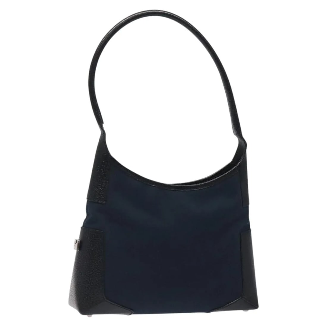 Salvatore Ferragamo Vintage Navy Canvas Shoulder Bag Italy (1 of 18)