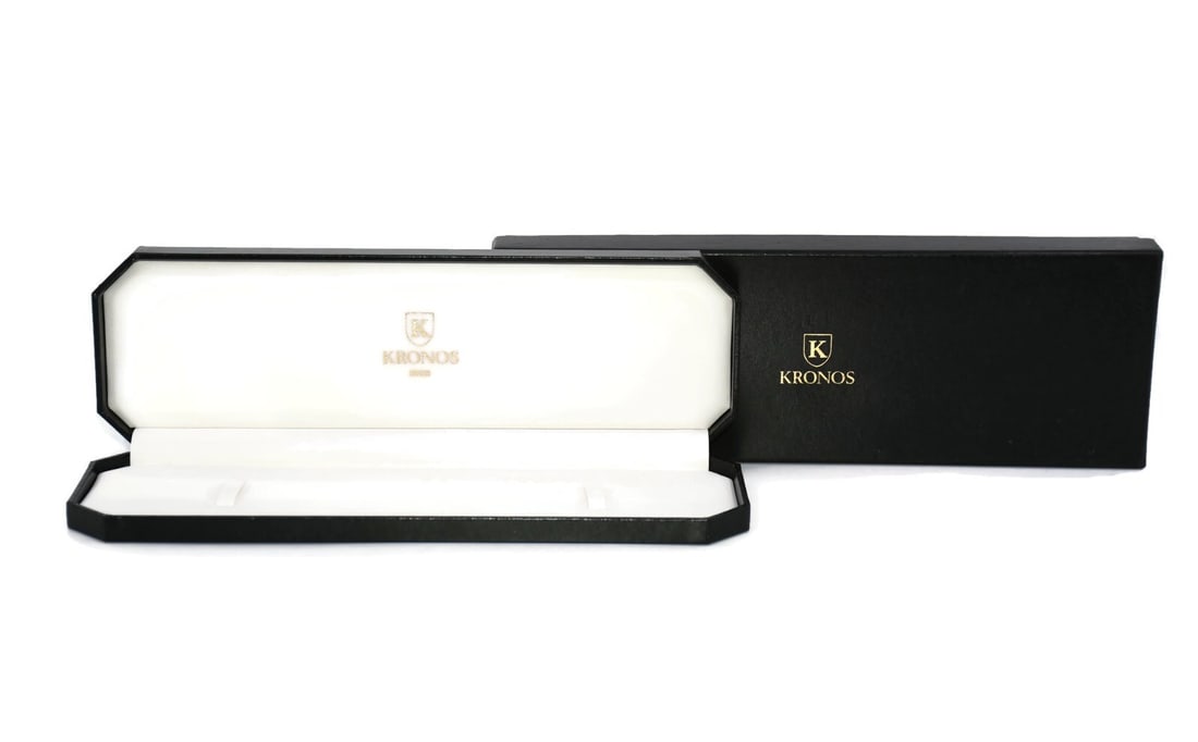 Kronos 100% Authentic Watch Presentation Box 10 x 3 x 1 Inches (1 of 1)