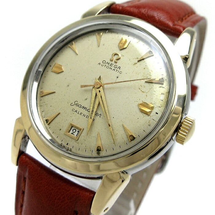 Omega Seamaster Half Rotor Gold Dial 2627-7SC Cal 353 (1 of 8)