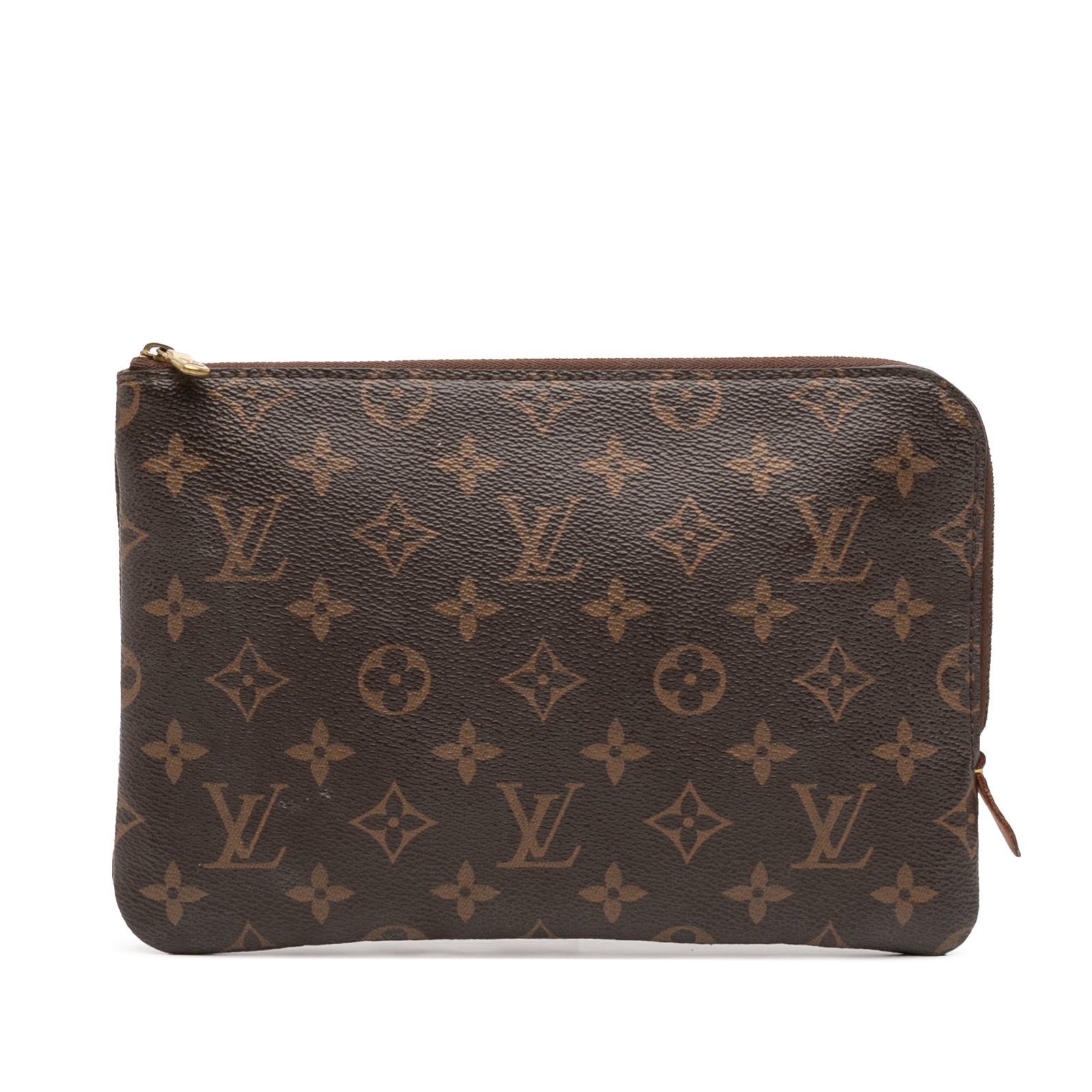 Monogram Canvas Etui Voyageur PM by Louis Vuitton Brown Zip Pouch (1 of 11)