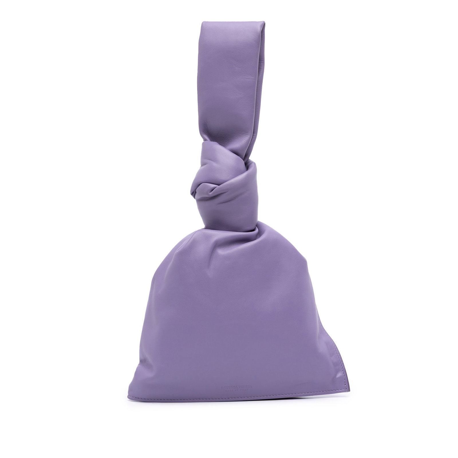 Bottega Veneta Mini Calfskin BV Twist Bag Purple Leather Italy: Bottega Veneta Mini Calfskin BV Twist Bag Purple Leather Italy Introducing the exquisite Bottega Veneta Mini Calfskin BV Twist Bag, a perfect blend of luxury and functionality. This stylish bag is cra