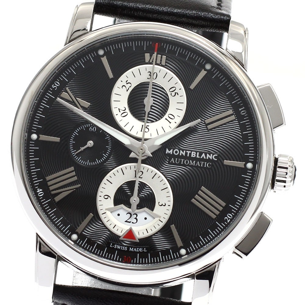 Montblanc Star 4810 Automatic Chronograph Mens Wristwatch Ref 115123: Montblanc Star 4810 Automatic Chronograph Mens Wristwatch Ref 115123 Montblanc Star 4810 Date Chronograph Automatic men's wristwatch, pre-owned and made in Switzerland. It features a stainless steel c