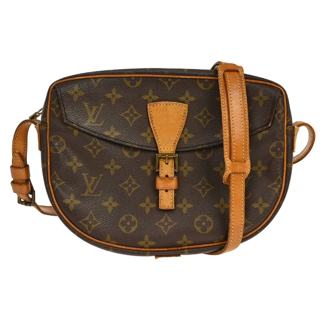 Louis Vuitton Jeune Fille MM Monogram Crossbody Shoulder Bag M51226: Louis Vuitton Jeune Fille MM Monogram Crossbody Shoulder Bag M51226 Louis Vuitton Jeune Fille MM shoulder bag in Monogram canvas with a zip closure. It features a crossbody strap, brown exterior, brow