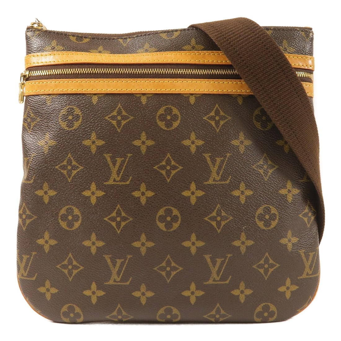 Louis Vuitton Pochette Bosphore Monogram Shoulder Bag M40044 Brown (1 of 12)