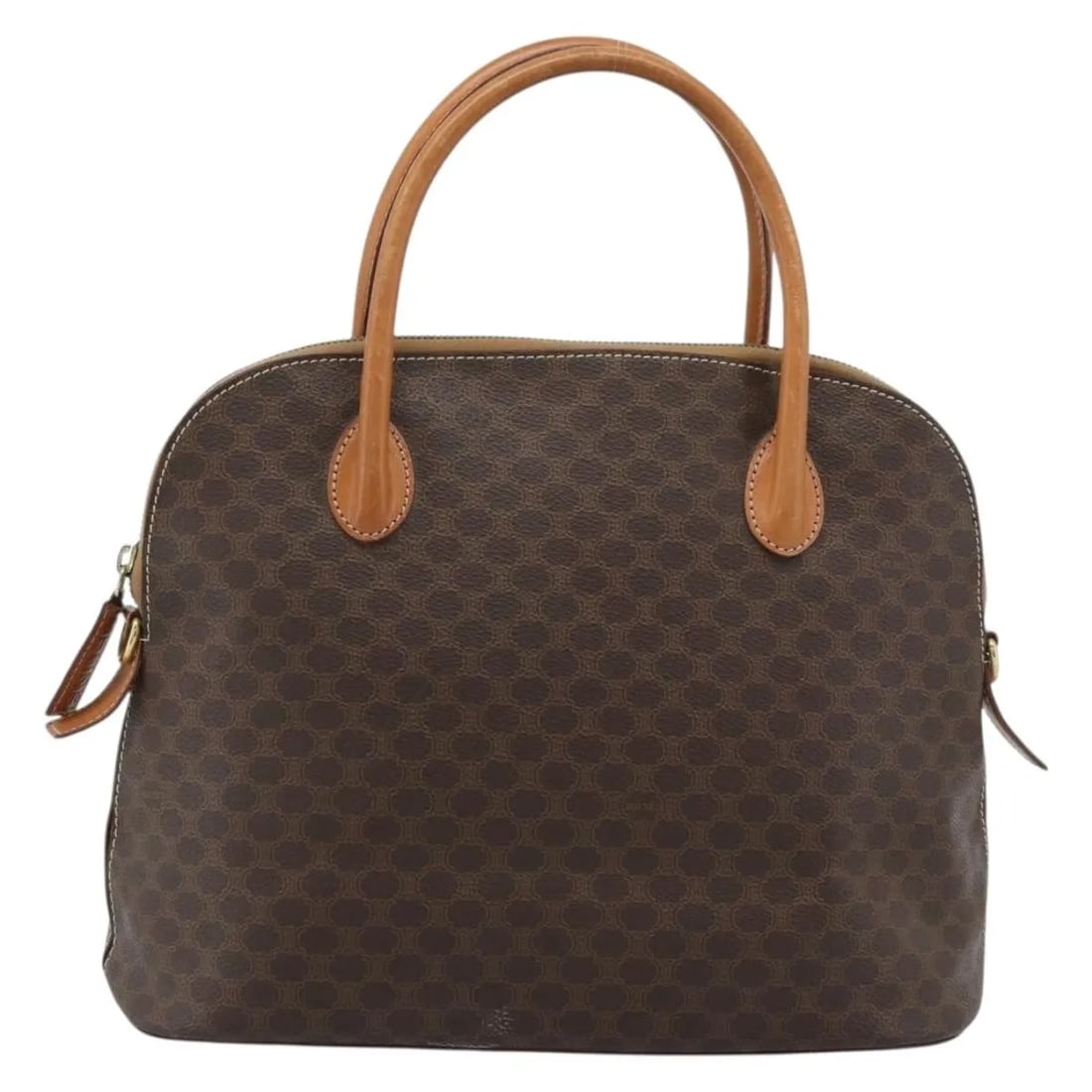 Celine Vintage Macadam Brown Canvas Handbag Made in Italy: Celine Vintage Macadam Brown Canvas Handbag Made in Italy This Celine Vintage Macadam Handbag is crafted from brown canvas and features the iconic Macadam pattern. Designed for women, it is made in It
