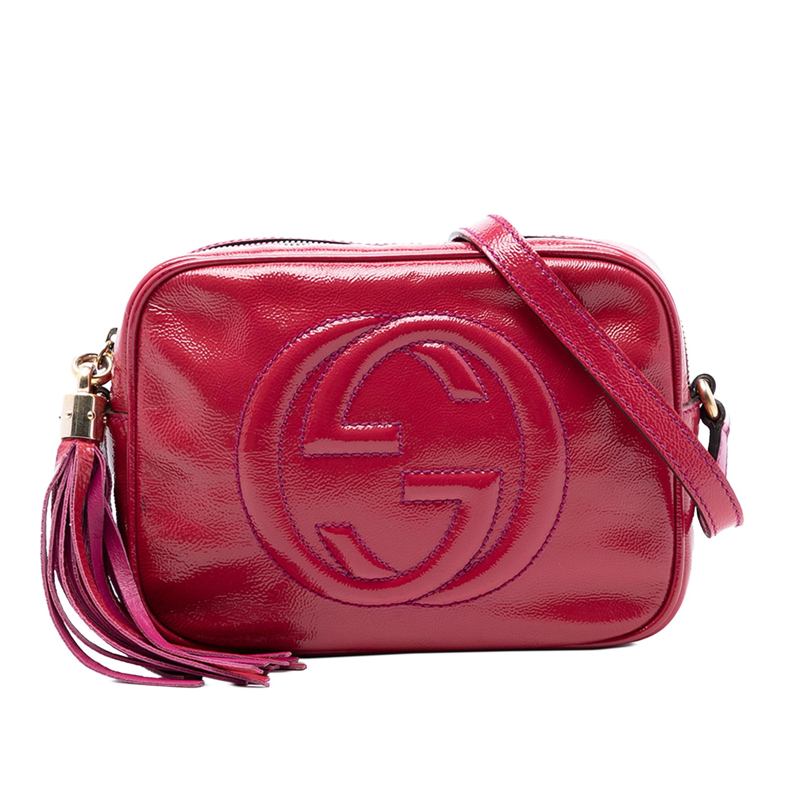 Pink Patent Leather Soho Disco Shoulder Bag by Gucci (1 of 7)