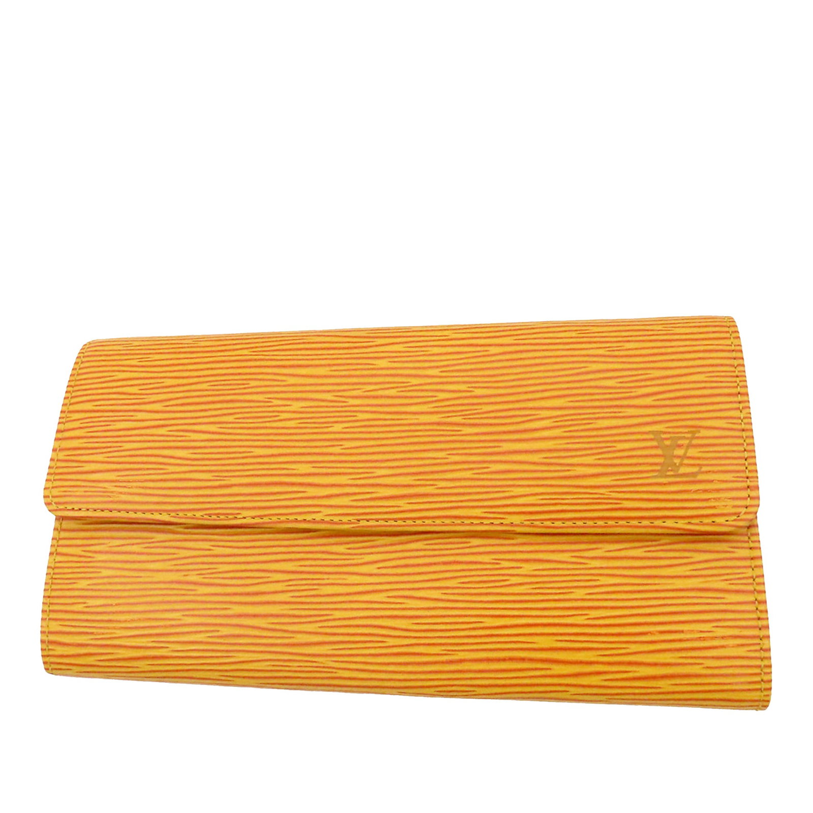 Louis Vuitton Epi Porte Tresor International Leather Wallet Yellow: Louis Vuitton Epi Porte Tresor International Leather Wallet Yellow Louis Vuitton Epi Porte Tresor International Long Wallet in yellow epi leather, made in Spain. It features a front flap with snap but