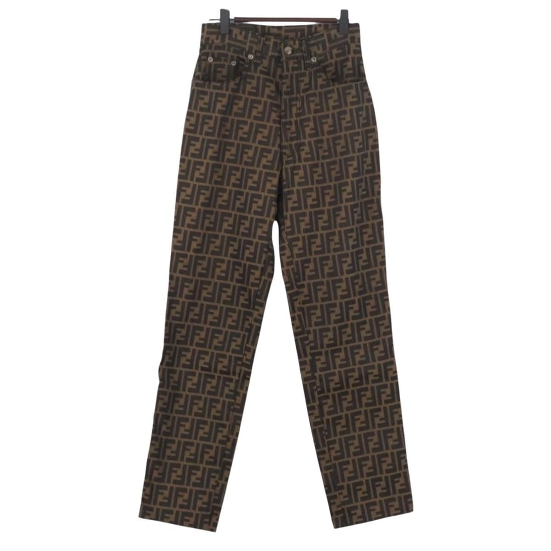 Fendi Zucca Canvas Black Brown Women's Pants Size 40 Italy: Fendi Zucca Canvas Black Brown Women's Pants Size 40 Italy These FENDI Zucca Canvas pants feature the signature black and brown Zucca pattern and are crafted in Italy. Designed for women, they offer a