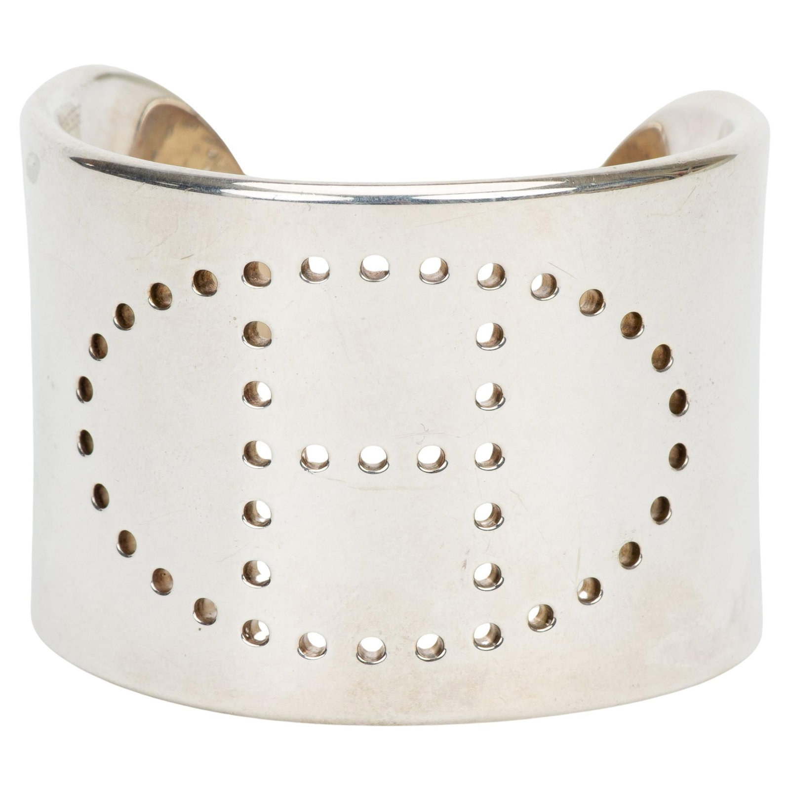 Hermes Sterling Silver Eclipse Cuff Bracelet 2020 France (1 of 5)