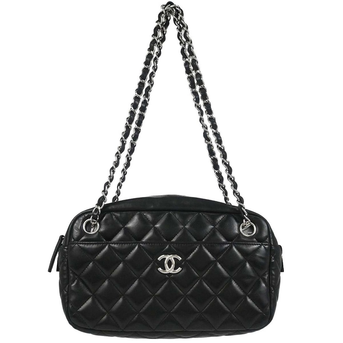 CHANEL Camera Case Top Handle Bag Black Lambskin (1 of 15)