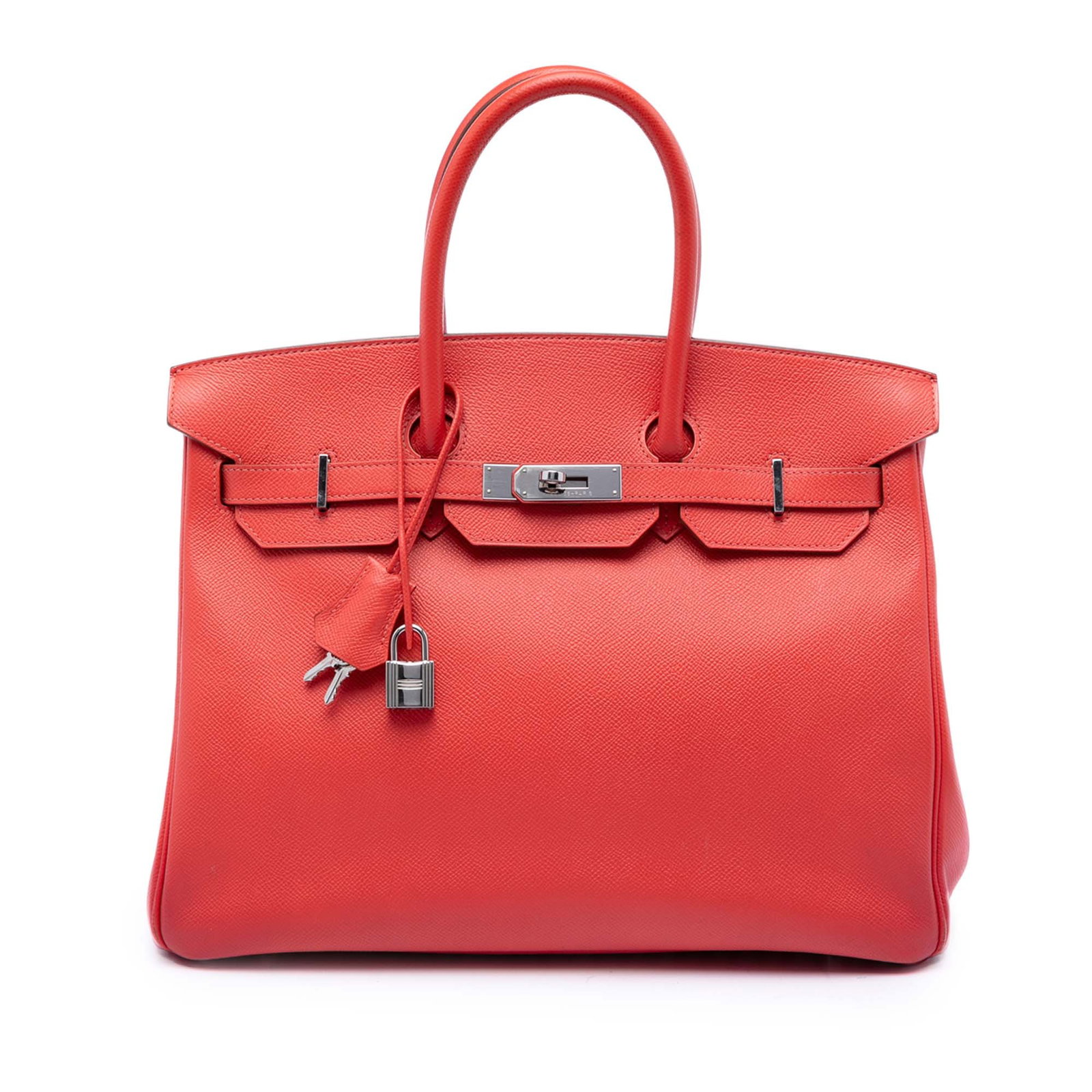Hermes Birkin 35 Epsom Rouge Pivoine Leather Tote (1 of 5)