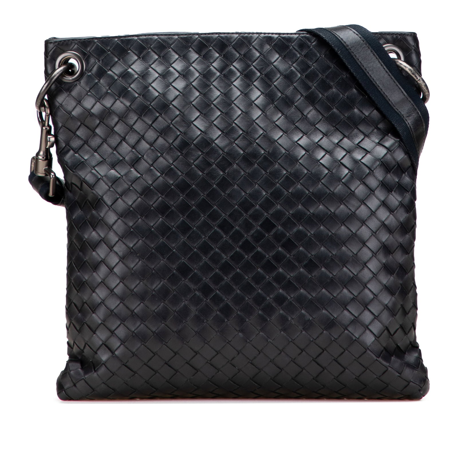 Bottega Veneta Black Nappa Intrecciato VN Crossbody Bag (1 of 12)