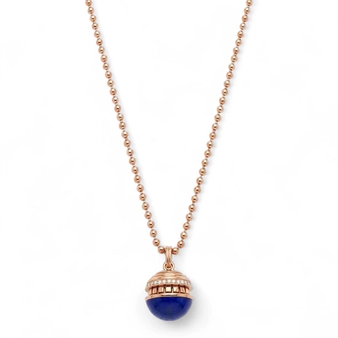 Roberto Coin Mosaic 18K Rose Gold Pendant Necklace with Lapis Lazuli (1 of 4)
