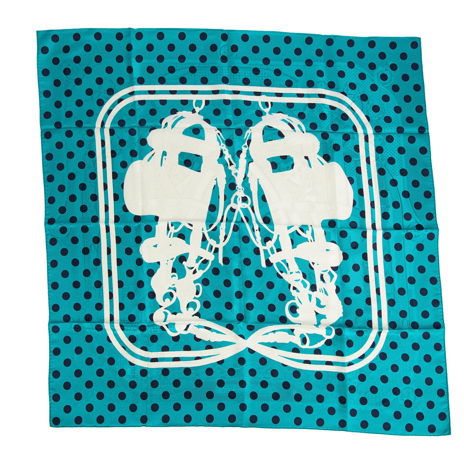 Limited Edition Hermes Cavalcadour Silk Twill Scarf 35in New in Box (1 of 4)
