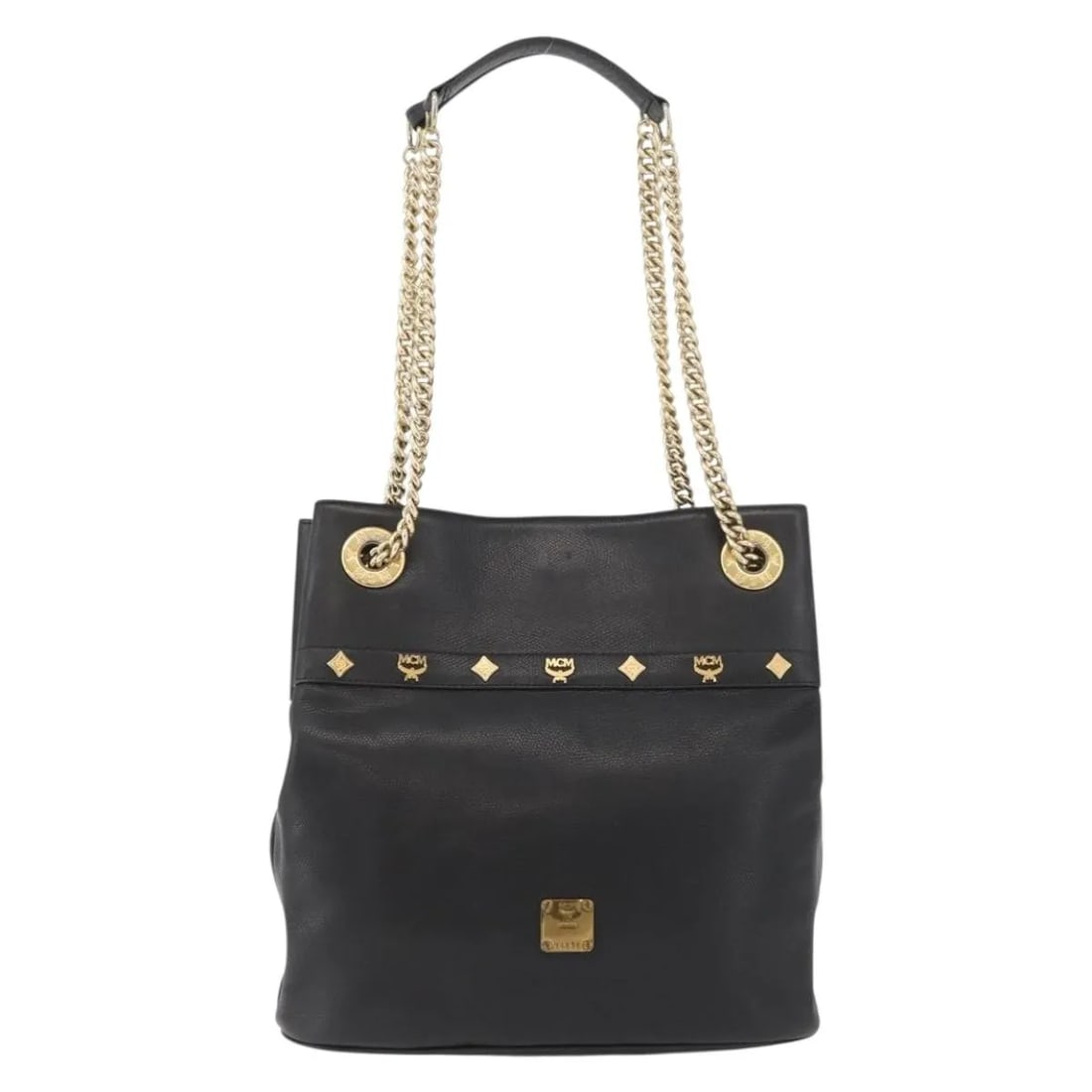 MCM Vintage Vicetos Black Leather Shoulder Bag (1 of 18)