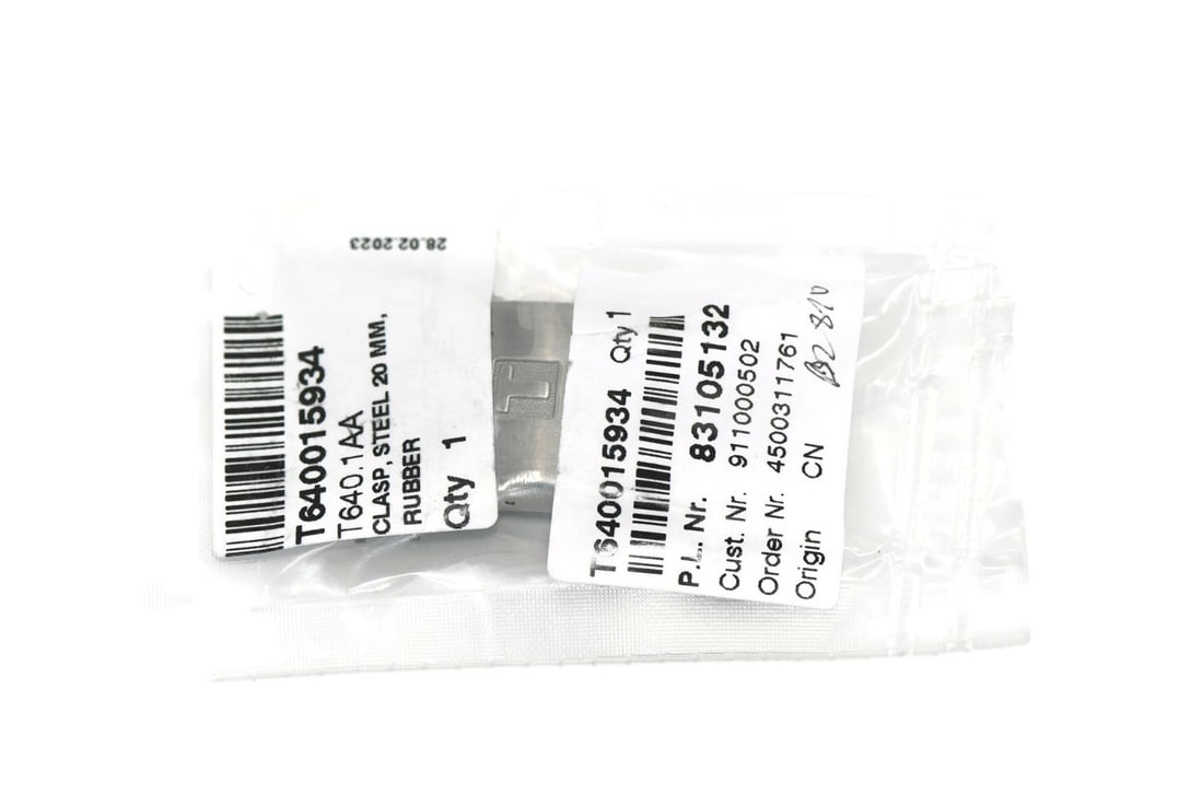 20mm Stainless Steel Watch Deployment Buckle for Tissot: 20mm Stainless Steel Watch Deployment Buckle for Tissot This is a pre-owned Tissot deployment buckle designed for wristwatch bands. Made from stainless steel, it features a 20mm width and is an authen