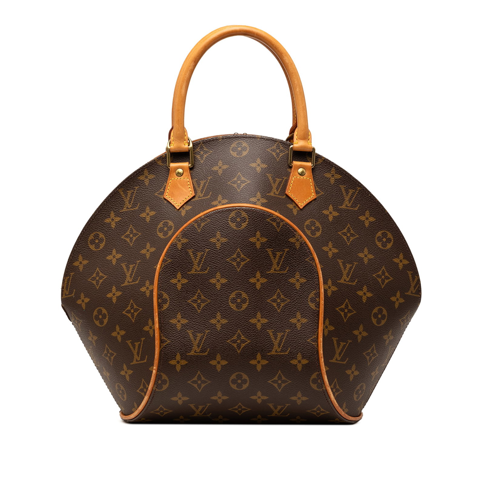 Louis Vuitton Ellipse MM Monogram Canvas Handbag: Louis Vuitton Ellipse MM Monogram Canvas Handbag Louis Vuitton Monogram Ellipse MM bag made in France. It features a monogram canvas body with vachetta leather trim, rolled vachetta leather handles, a