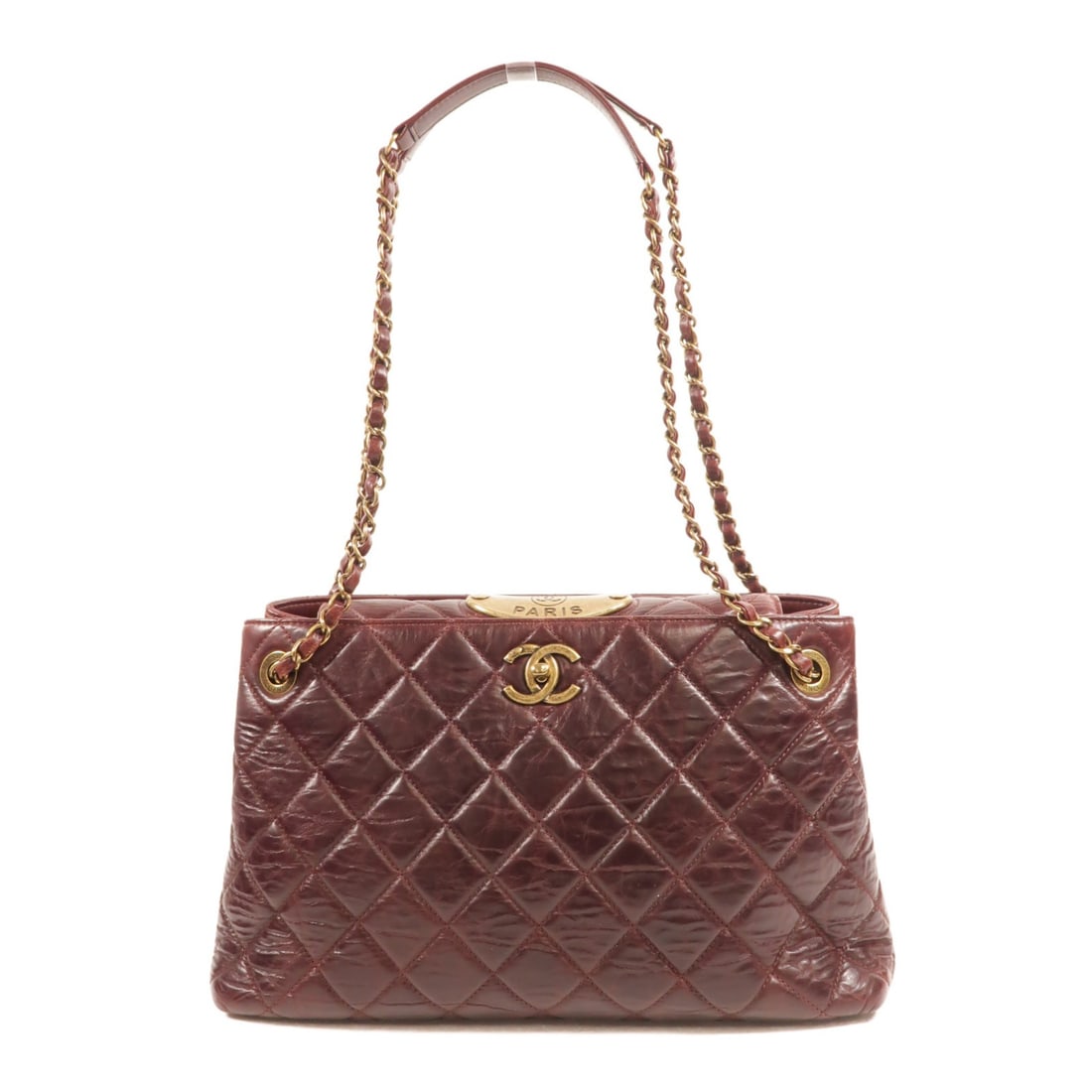 Chanel Portopello Bowler Shoulder Bag Red Calfskin CC GHW (1 of 18)
