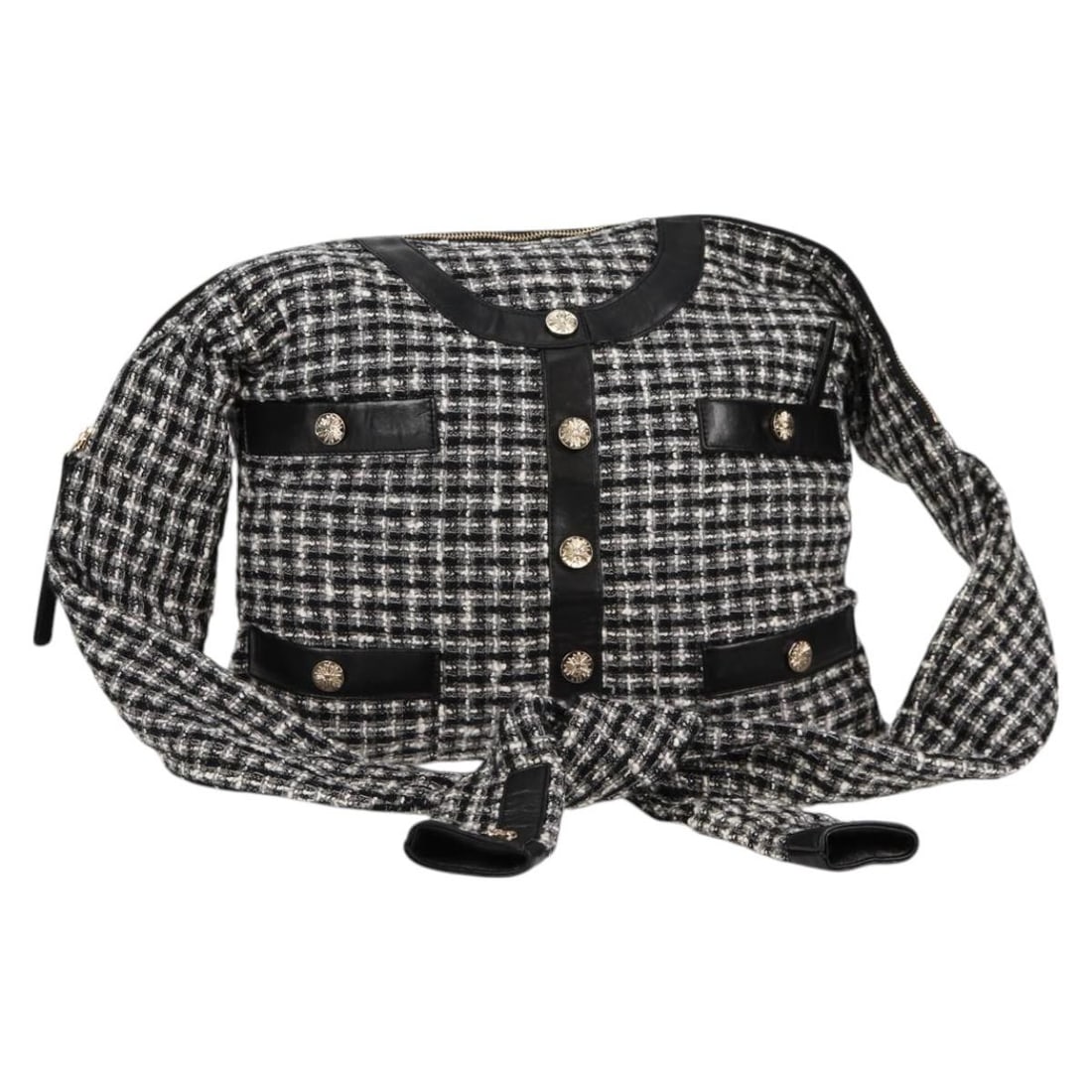 CHANEL Girl tweed shoulder bag black white canvas with dust bag: CHANEL Girl tweed shoulder bag black white canvas with dust bag A CHANEL shoulder bag in black and white, made from canvas. It comes with a dust bag and was made in Italy. The bag is described as bein