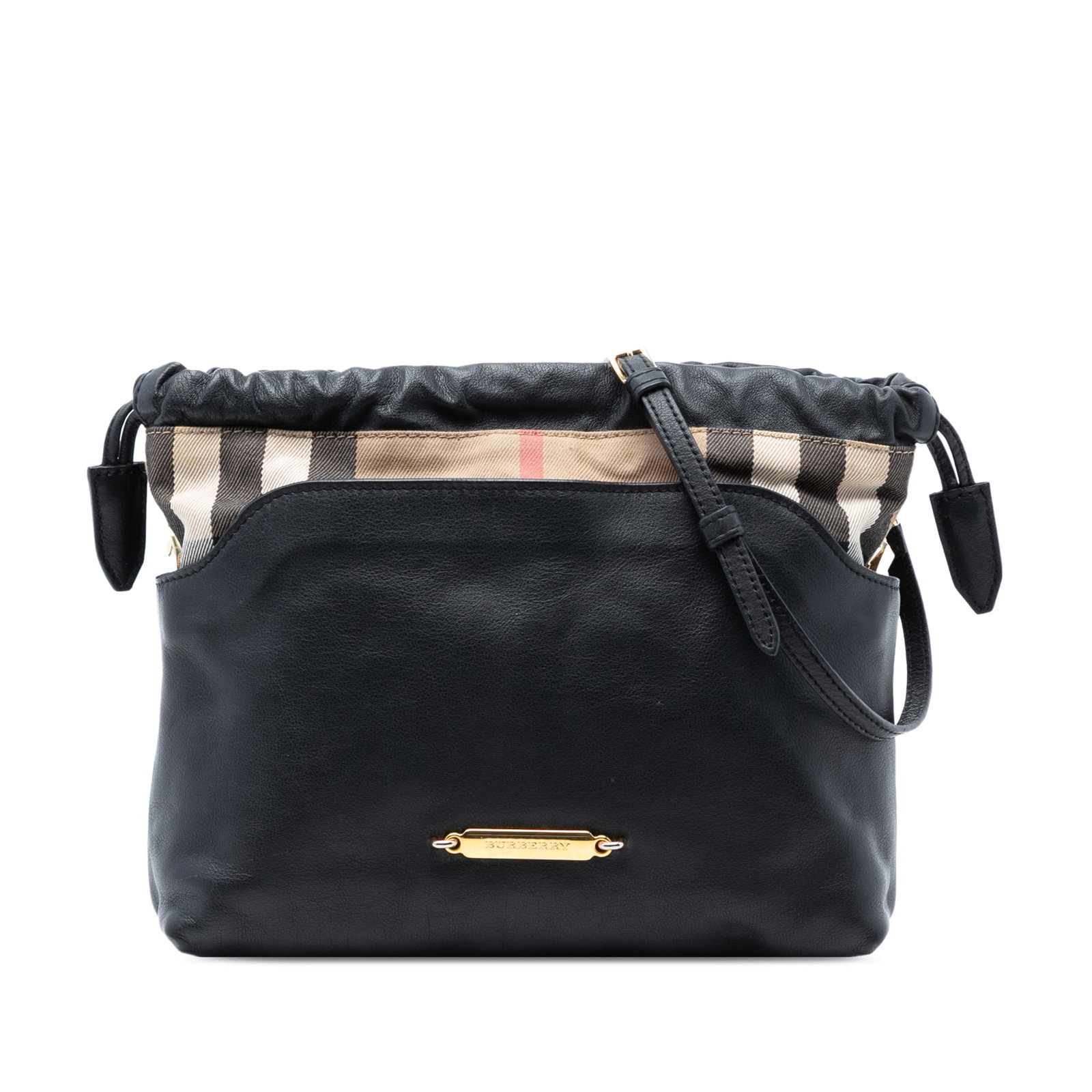 Burberry Little Crush Crossbody Leather and Canvas Shoulder Bag (1 of 7)