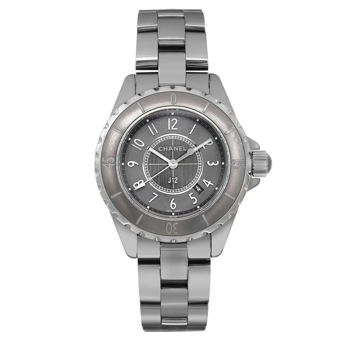 Chanel J12 Chromatic 33mm Quartz Watch Gray Ceramic Ladies H2978: Chanel J12 Chromatic 33mm Quartz Watch Gray Ceramic Ladies H2978 This Chanel J12 Chromatic wristwatch is a perfect blend of elegance and functionality, designed specifically for ladies. Featuring a 33