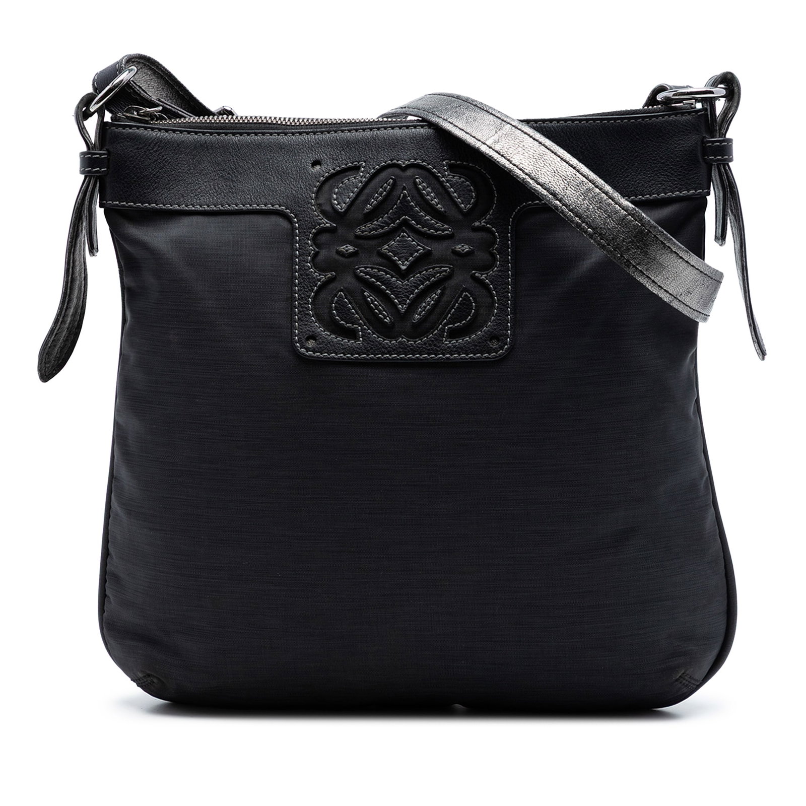 LOEWE Anagram Nylon Crossbody Bag with Leather Trim (1 of 6)