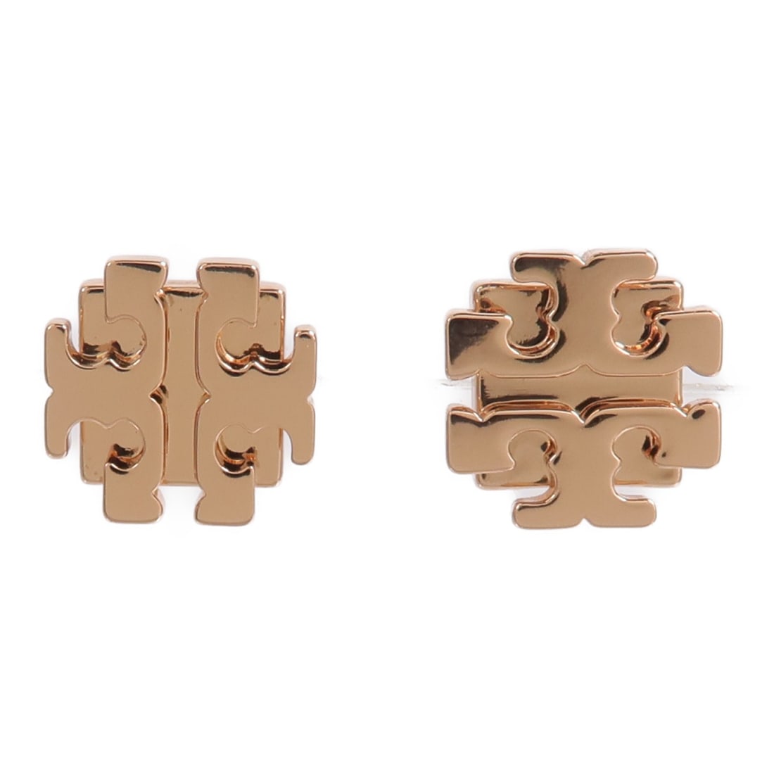 Tory Burch Kira Pierced Stud Earrings Rose Gold Tone Metal: Tory Burch Kira Pierced Stud Earrings Rose Gold Tone Metal Tory Burch Kira stud earrings in metal with a rose gold finish, designed as pierced earrings for women. The earrings are listed in very good 
