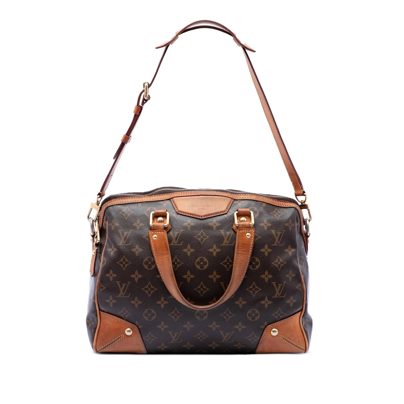 Louis Vuitton Retiro PM Monogram Canvas Shoulder Bag: Louis Vuitton Retiro PM Monogram Canvas Shoulder Bag Louis Vuitton Monogram Retiro PM handbag crafted with a monogram canvas body and leather trim. It features flat leather handles, a detachable and a