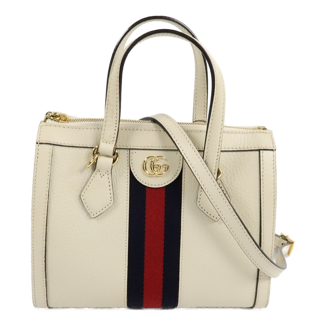 Gucci Ophidia 719882 white calfskin 2way shoulder bag GG GHW: Gucci Ophidia 719882 white calfskin 2way shoulder bag GG GHW A GUCCI Ophidia 2way shoulder bag in white calfskin (cowhide) leather with GG hardware. It features a shoulder strap and a fastener closure