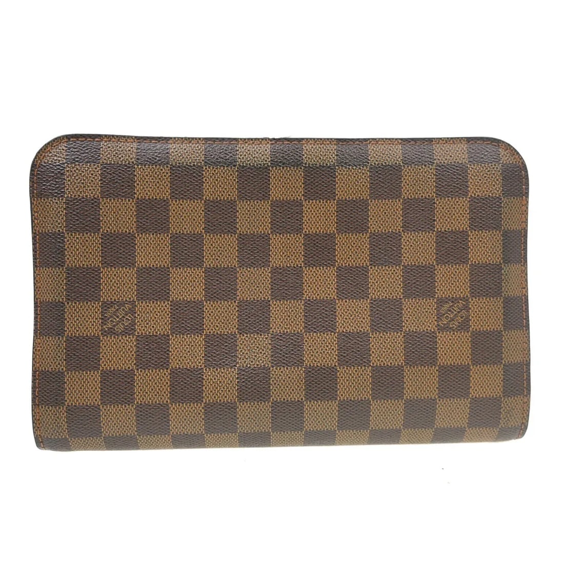 Louis Vuitton Pochette Saint Louis Brown Canvas Clutch (1 of 14)