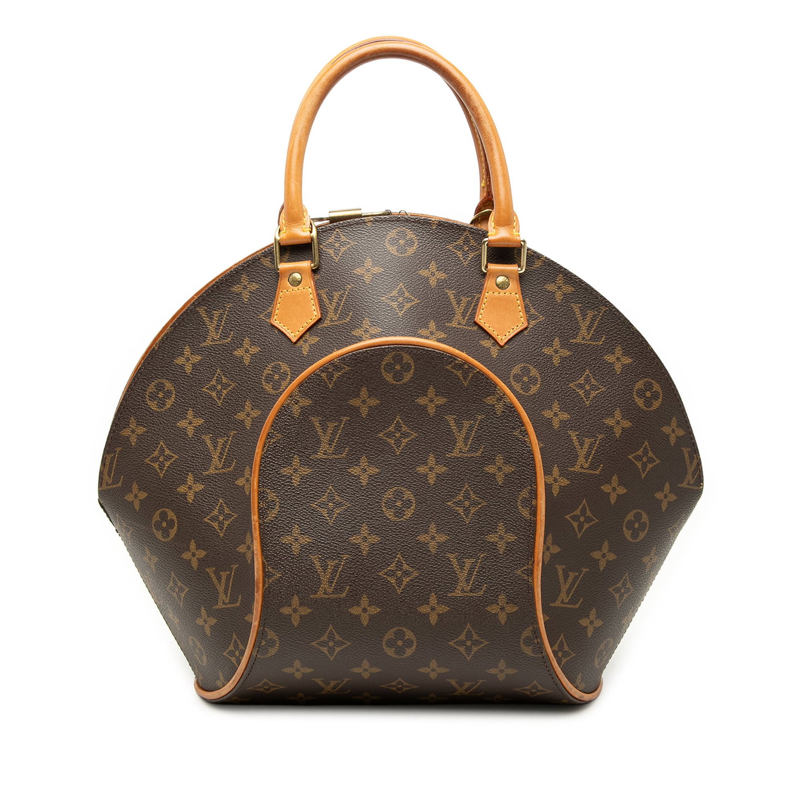 Louis Vuitton Ellipse MM Monogram Canvas Handbag: Louis Vuitton Ellipse MM Monogram Canvas Handbag Louis Vuitton Monogram Ellipse MM handbag crafted with a monogram canvas body, vachetta leather trim, and rolled vachetta leather handles. The bag feat