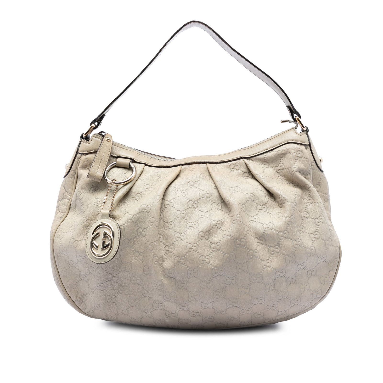 Gucci brown leather Sukey tote bag: Gucci brown leather Sukey tote bag The Guccissima Sukey Shoulder Bag is crafted from brown leather and features a flat leather strap, a top zip closure, and interior zip and slip pockets for organized