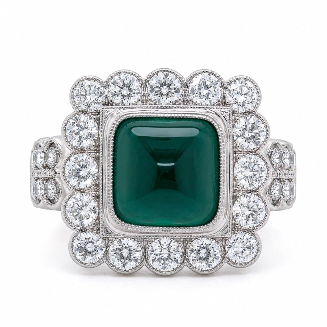 Platinum Emerald Diamond Ring 2.50 Ct Colombian (1 of 1)