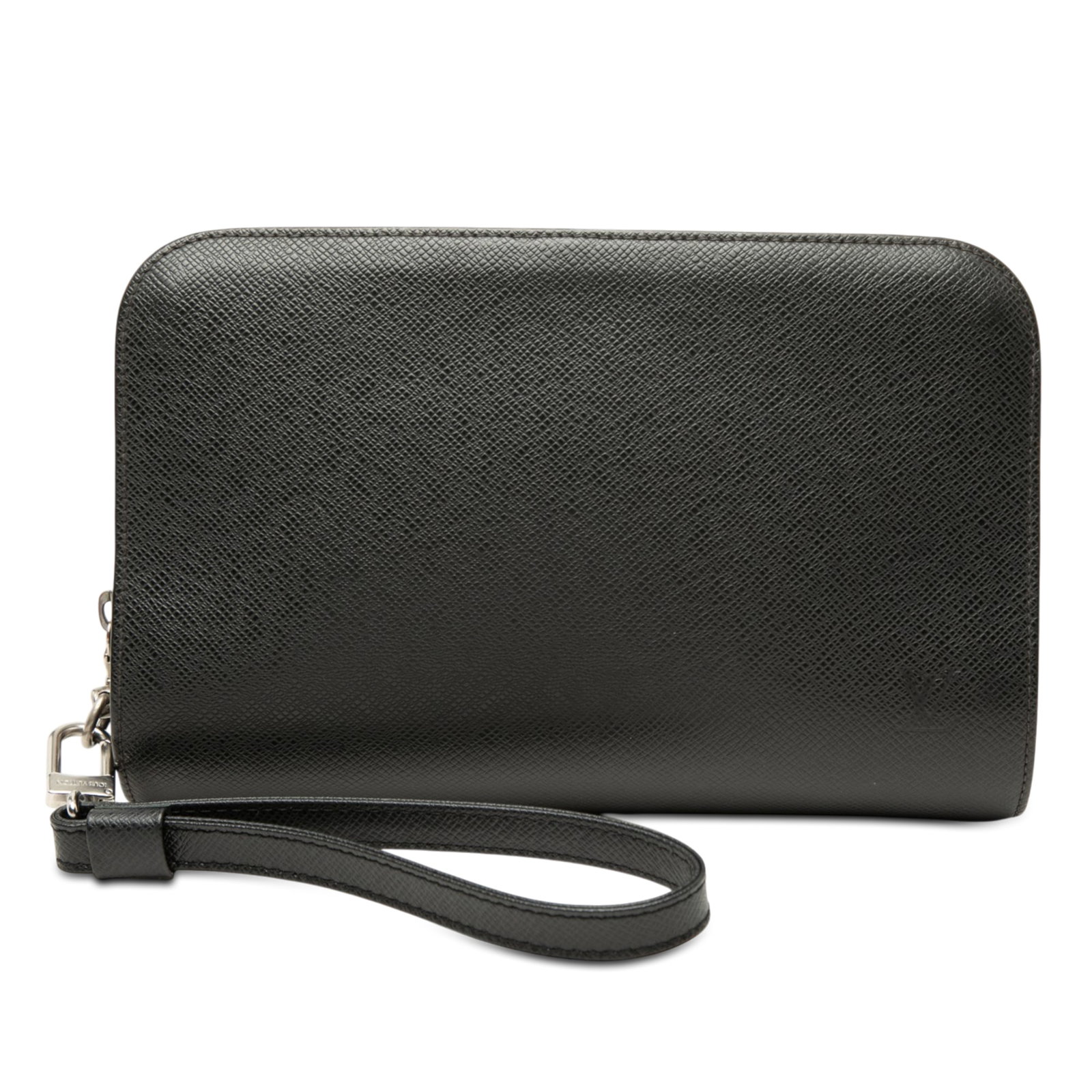 Black Taiga Leather Clutch Louis Vuitton Pochette Baikal (1 of 6)