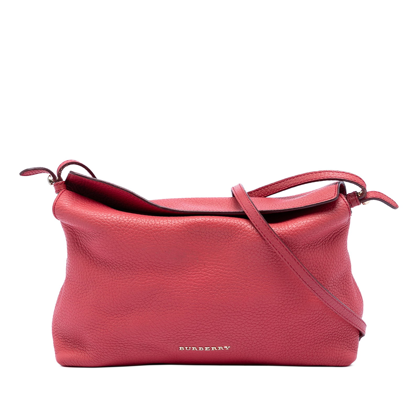 Pink Burberry Leah Crossbody Bag Grained Calfskin Leather (1 of 6)