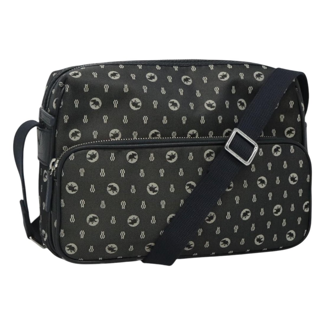 HUNTING WORLD Canvas Gray Shoulder Bag with Dust Bag (1 of 18)