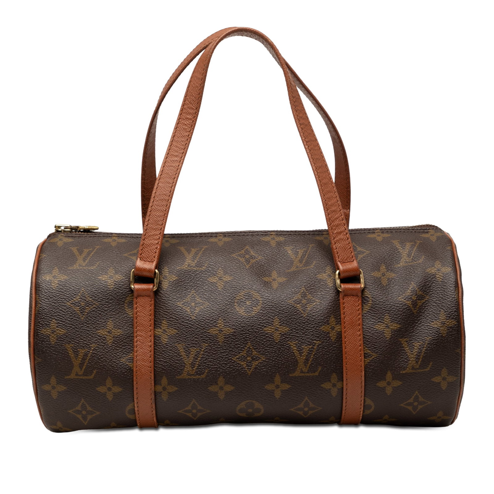 Louis Vuitton Papillon 30 Monogram Canvas Handbag: Louis Vuitton Papillon 30 Monogram Canvas Handbag Louis Vuitton Monogram Papillon 30 bag from France, featuring a monogram canvas body, flat leather handles, and a top zip closure. It is presented in 