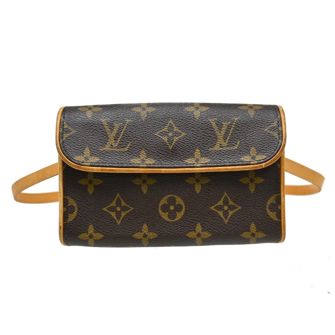 Louis Vuitton Pochette Florentine XS Monogram Bum Bag with Belt: Louis Vuitton Pochette Florentine XS Monogram Bum Bag with Belt Vintage Louis Vuitton Pochette Florentine bum bag in brown Monogram canvas and leather. This compact women's bag features a magnetic sna