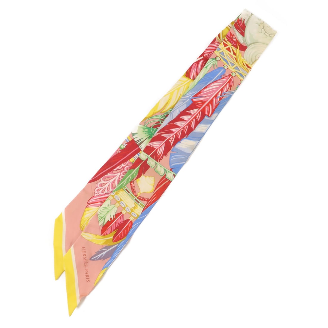 Hermes Twilly Silk Scarf Multicolor 85cm x 5cm: Hermes Twilly Silk Scarf Multicolor 85cm x 5cm A Hermes Twilly scarf in multicolor silk. The item is listed in reasonable worn condition and measures 85 cm x 5 cm (33.5 in x 2.0 in). Accessories are n