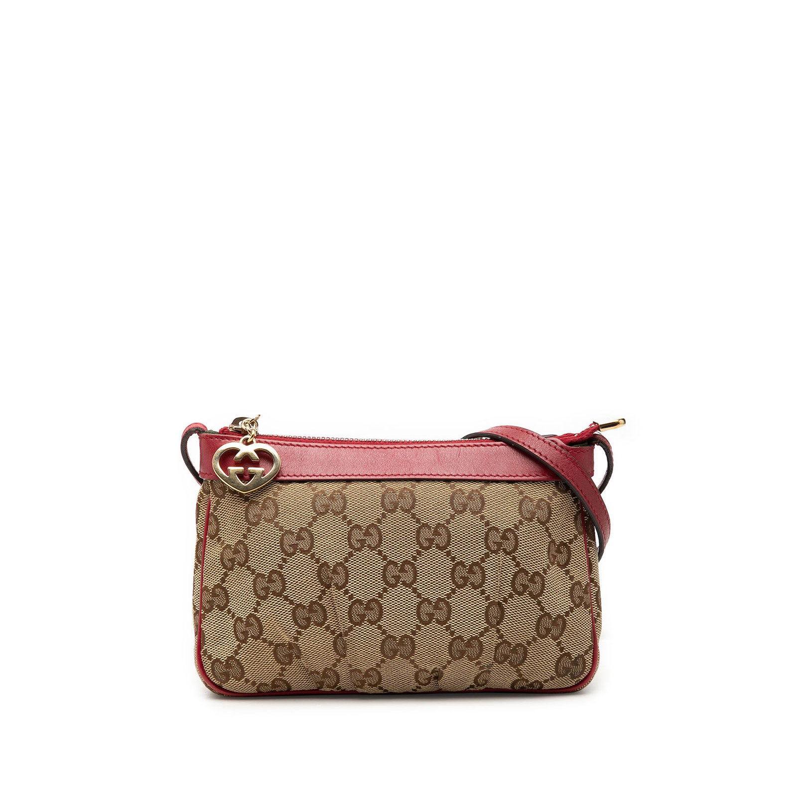 Gucci Lovely Crossbody Bag in Beige GG Canvas: Gucci Lovely Crossbody Bag in Beige GG Canvas Gucci GG Canvas Lovely Crossbody bag in beige, made in Italy. It features a jacquard body, a flat adjustable leather strap, and a top zip closure. The bag