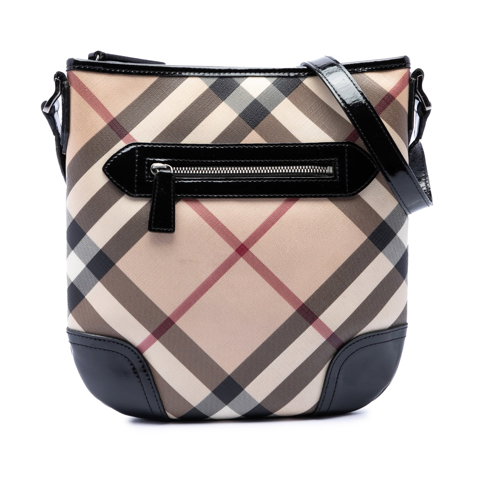 Burberry Dryden Crossbody Bag Supernova Check Coated Canvas (1 of 6)