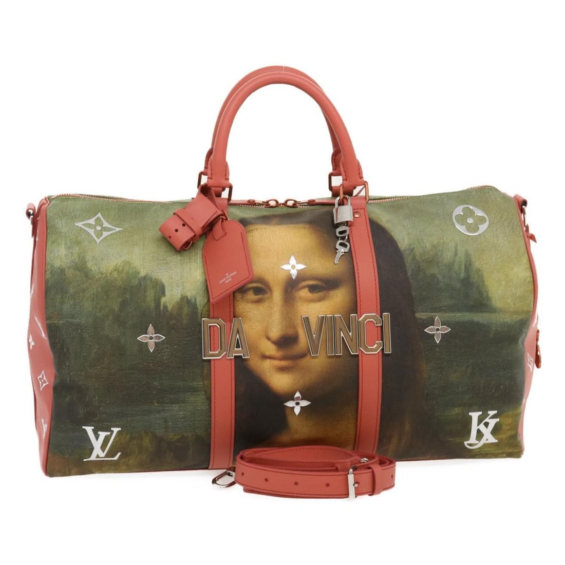 Louis Vuitton M43377 Keepall Bandouliere 50 Masters Boston Bag: Louis Vuitton M43377 Keepall Bandouliere 50 Masters Boston Bag Louis Vuitton Masters Collection Keepall Bandouliere 50 Boston bag in multicolor PVC leather, made in France. This women's bag comes with
